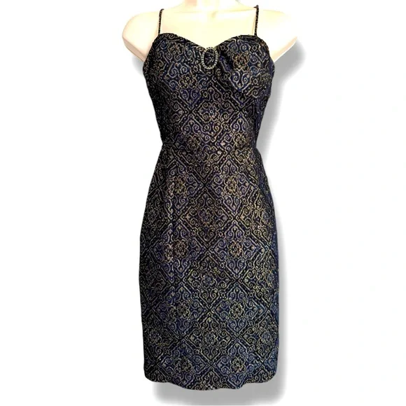 navy blue dress for baby girl VINTAGE 90s Y2K Betsey Johnson RARE Red DRESS Gold Label Silk Flare Ruffled  S 4